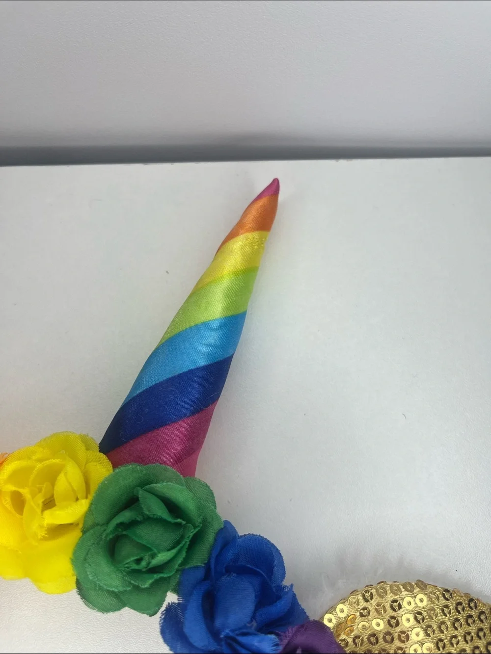 Unicorn Headband Set - Silver & Gold & Rainbow & Flowers - 2